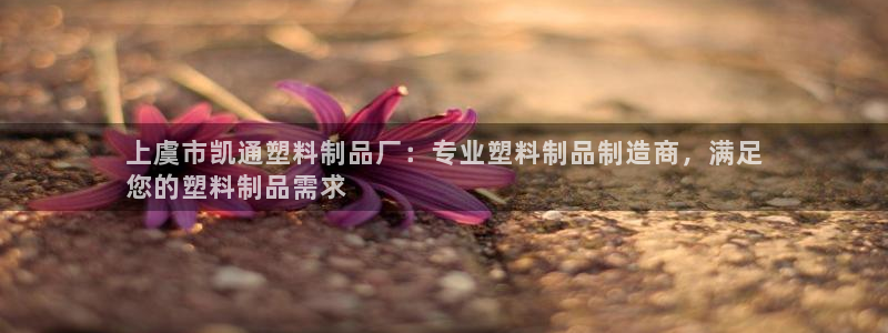 太陽成集團tyc1050：上虞市凱通塑料制品廠：專業(yè)塑料制品