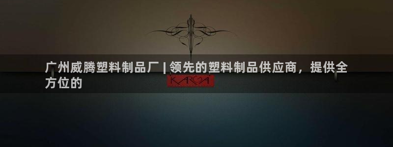 15vip太陽成集團：廣州威騰塑料制品廠 | 領(lǐng)先的塑料制品